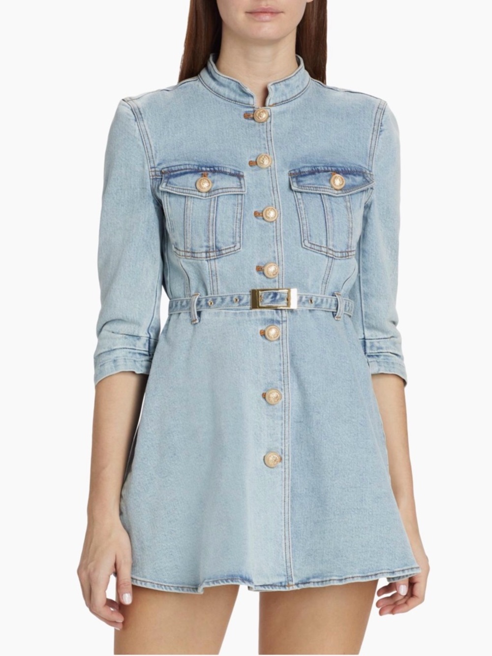 Generation Love Mackenzie Belted Denim Mini Dress